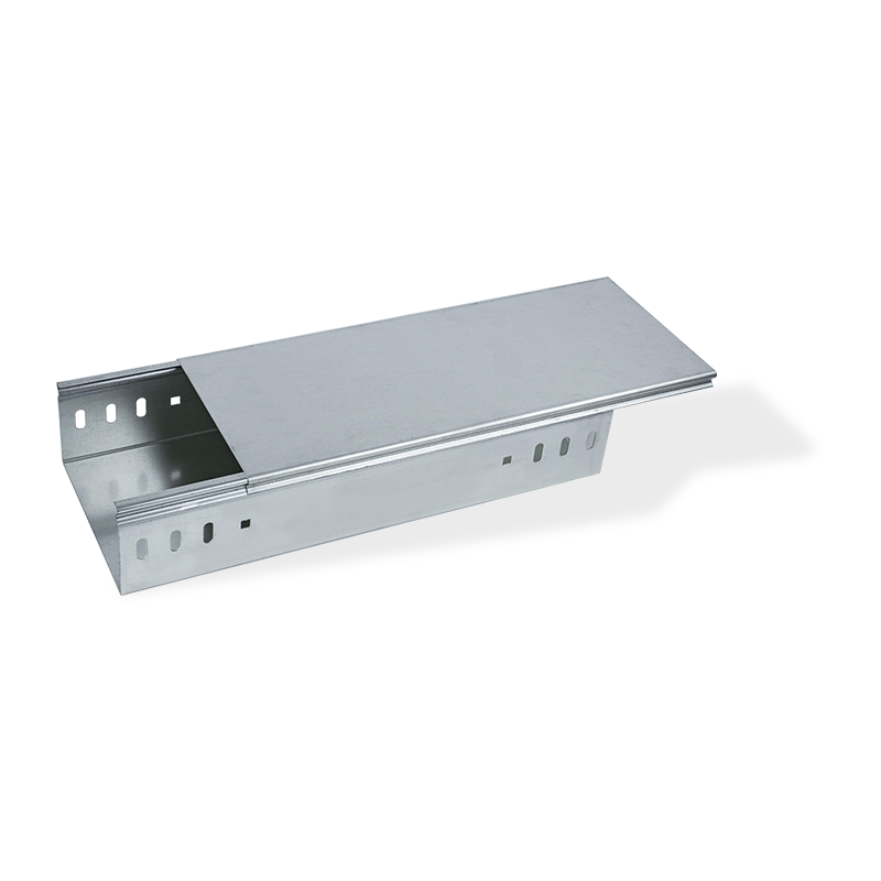 Tráidire trunking cábla cruach ghalbhánuithe le clúdach